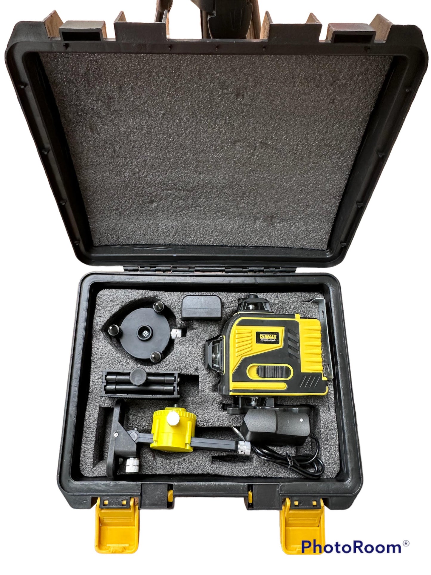 DEWALT ΠΕΡΙΣΤΡΟΦΙΚΌ ΑΛΦΆΔΙ LASER ΠΡΆΣΙΝΗΣ ΔΈΣΜΗΣ 4D 16 ΓΡΑΜΜΏΝ + ΤΡΙΠΟΔΟ